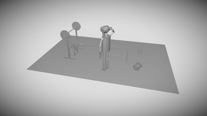 The monkey's thinking 3D Model