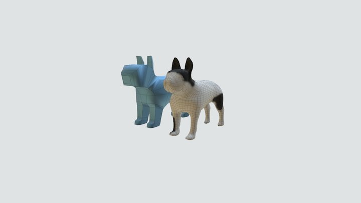 Bulldog Francés3 Fbx 3D Model