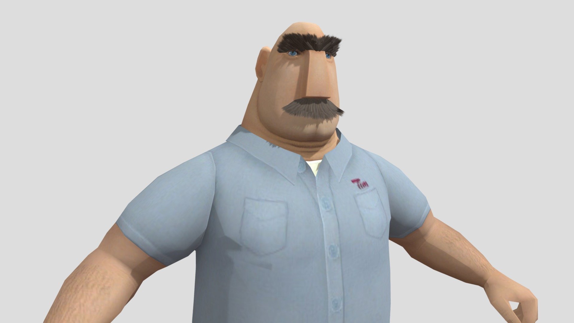 Fat Mayor From Cloudy With A Chance Of Meatballs Tim Lockwood - Download Free 3D model by Fat Mayor Shelbourne