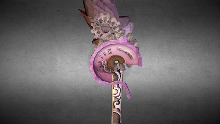 Steampunk Sword 3D Model