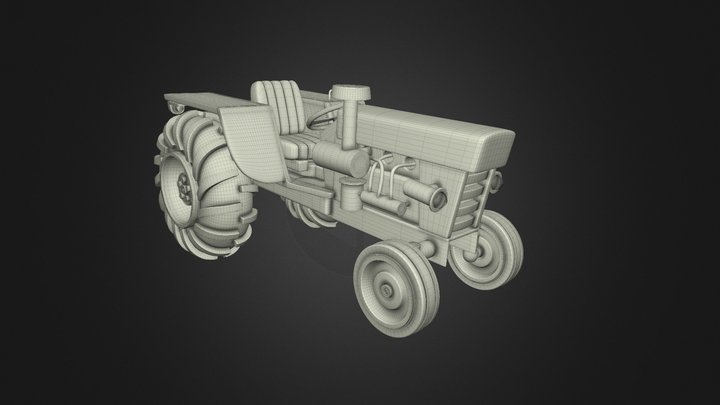 The red tractor 3D Model