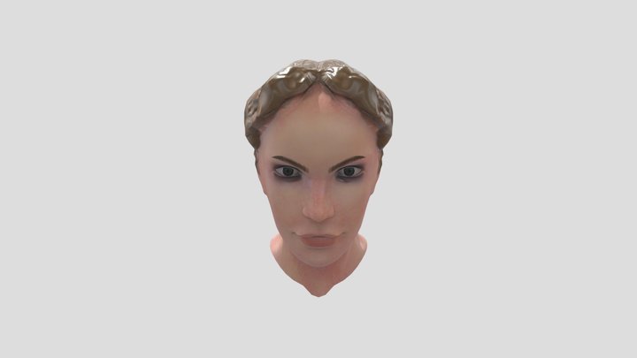 Jennifer Lawrence Bust Model 3D Model