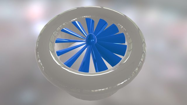 High Static Pressure Fan Initial Design Concept 3D Model