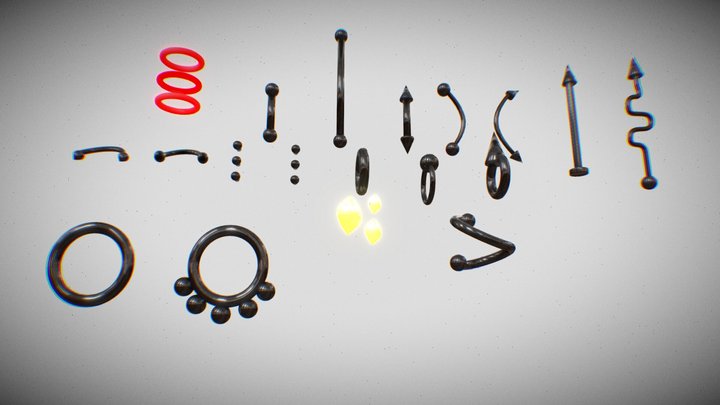 Piercings 3D Model