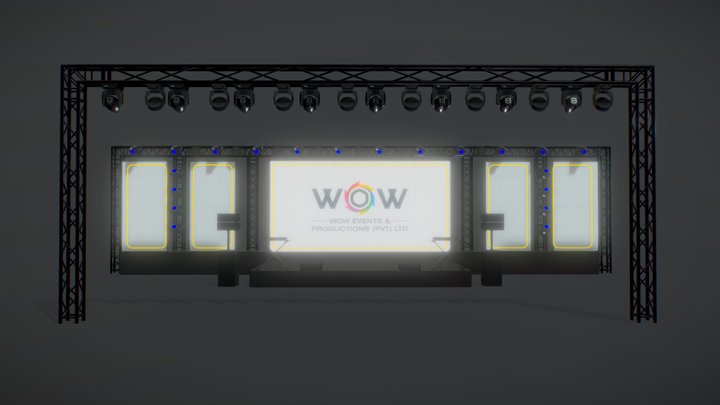 WOW Events - Feb Stage Setup 3D Model