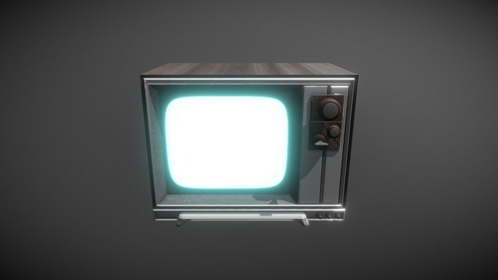 Retro TV 3D Model