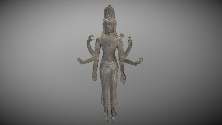 Statue of Avalokitesvara Mid 8th Century 3D Model