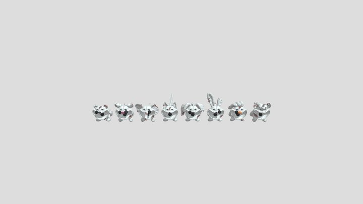 Smiling Critters (Idle) 3D Model