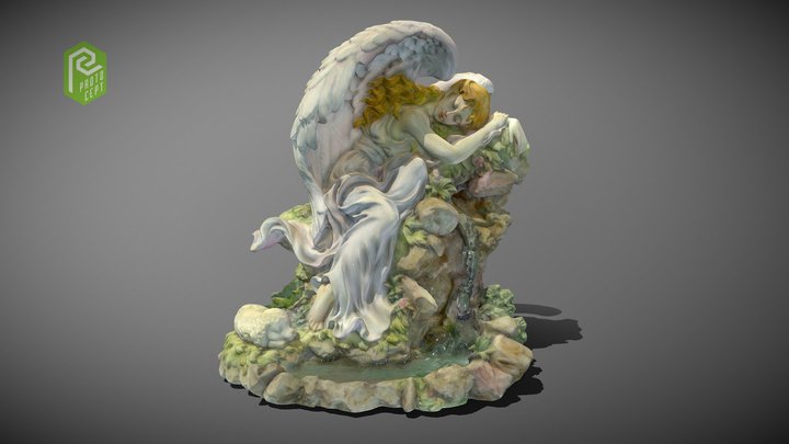 Angel Sculpture 3D Model