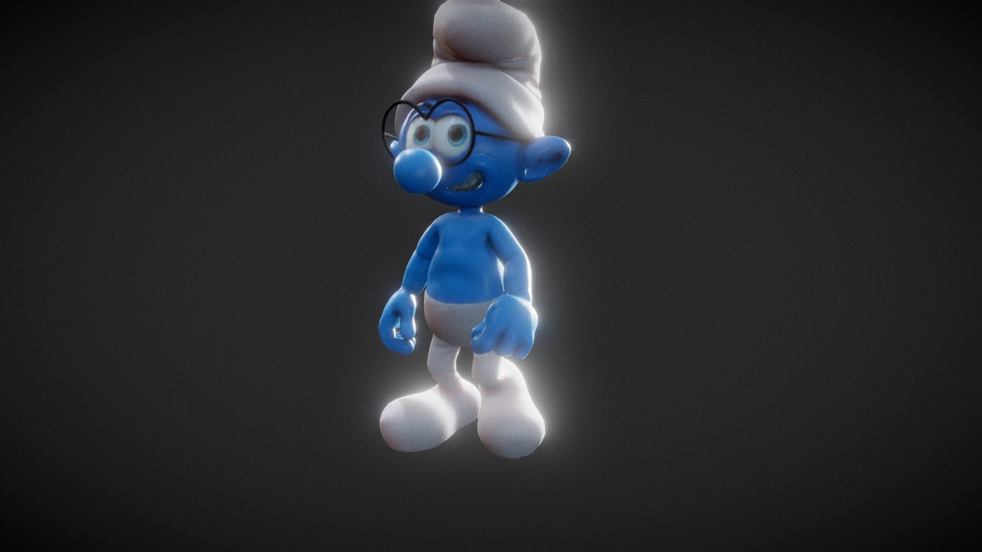 Walking Brainy Smurf - 3D model by sedataciklar (@sedataciklar) [5cdba6f]