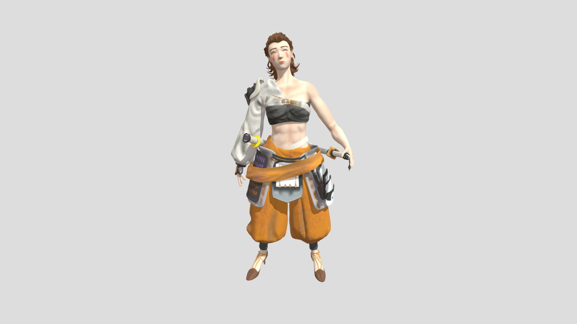 Female Warrior 3d Model By Naotimes7 [5cdc175] Sketchfab