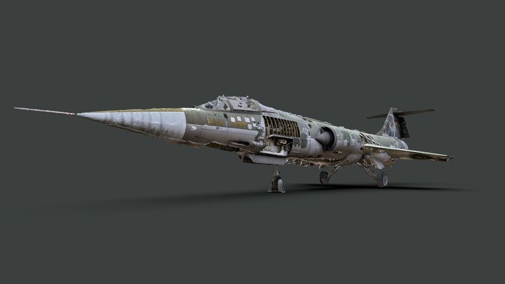 F-104 G Starfighter 3D Model