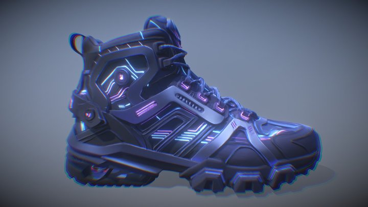 Cyberpunk Sneaker – Free 3D Model STL