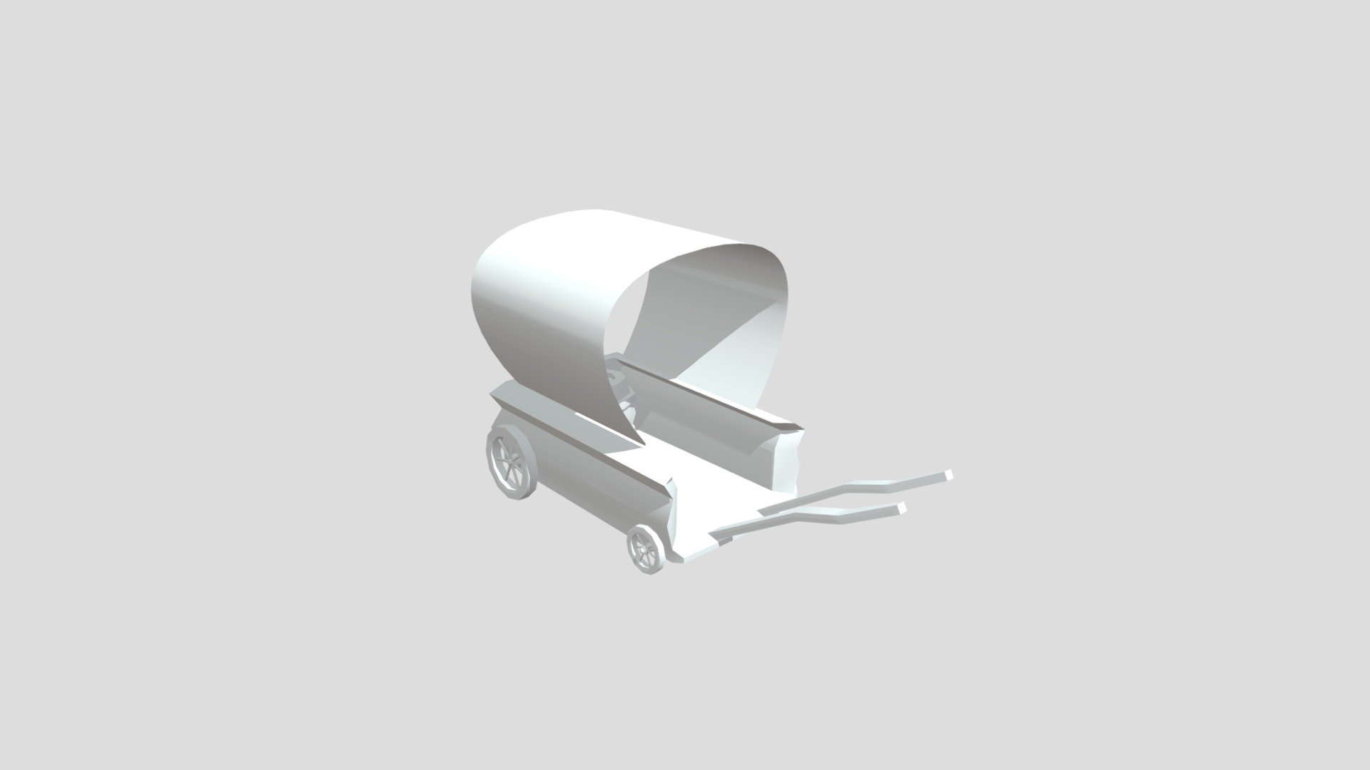 Covered wagon from Poly by Google