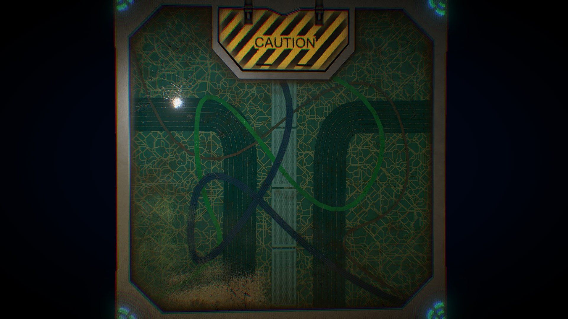 Sci-fi Cables Glass Floor | Tile Texture - Download Free 3D model by ...
