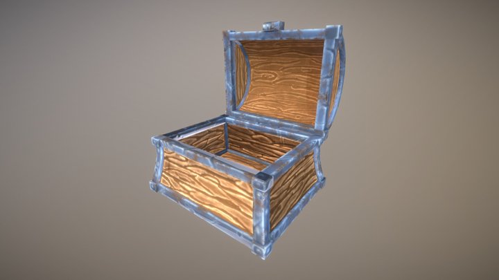 Stylized-Common-Treasure-Chest 3D Model