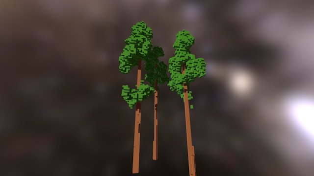 Redwood Trees 3D Model