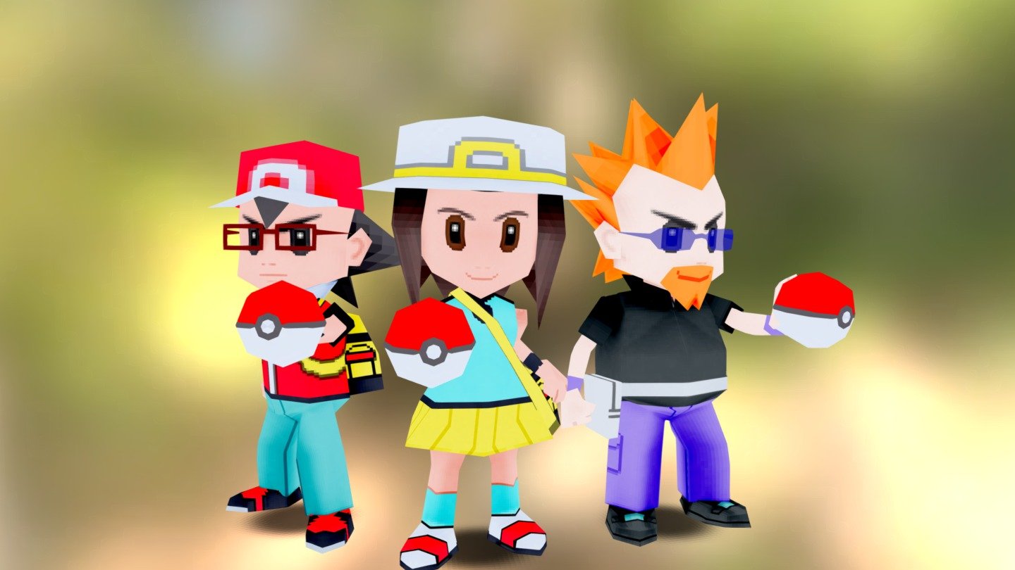 Pokemon Trainer Red | 3D Print Model