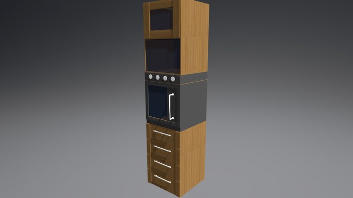 Modern kitchen Stand 3D Model