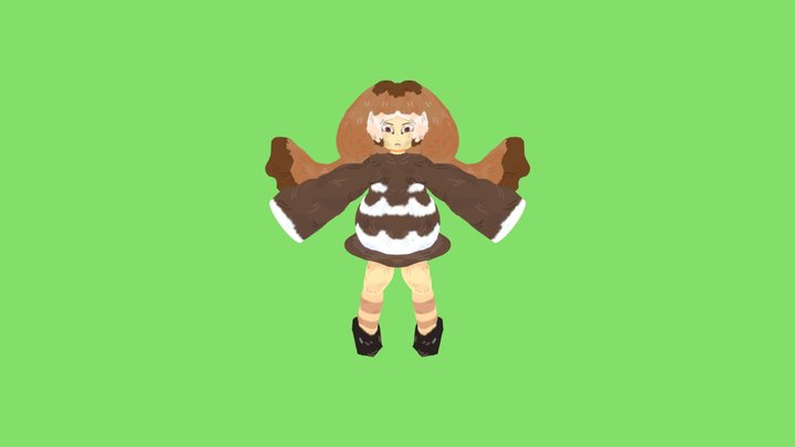 Quail Girl 3D Model