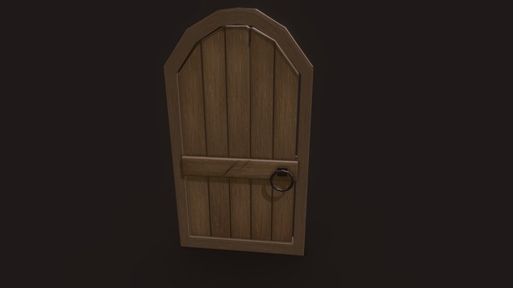 Wooden-door 3D models - Sketchfab