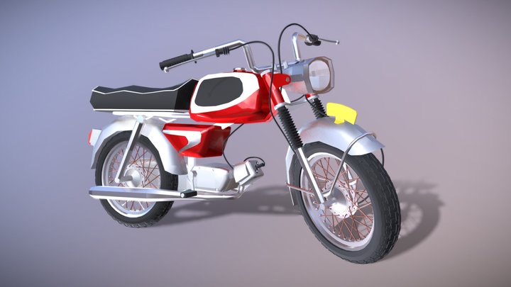 Batavus motorbike 3D Model
