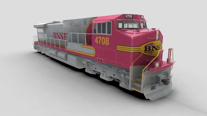 BNSF 4708 Dash-9 3D Model