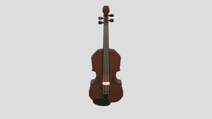 Low Poly Violin