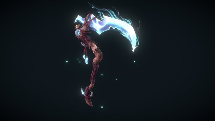 Naoghas Druid Scythe - Weaponcraft 3D Model