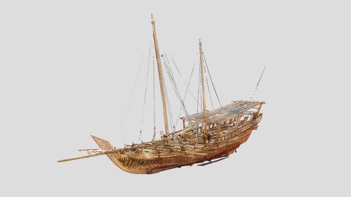 Dubai Heritage Boat 3D Model