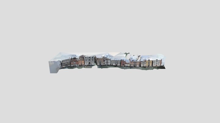 Venice facades from the Canale Grande 3D Model
