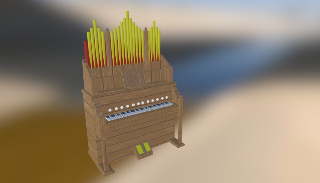 Piano Organ - 3D model by Jay (@fruitpunchsamurai) [5ce8822] - Sketchfab