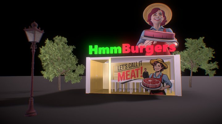 Simple Hamburger restaurant