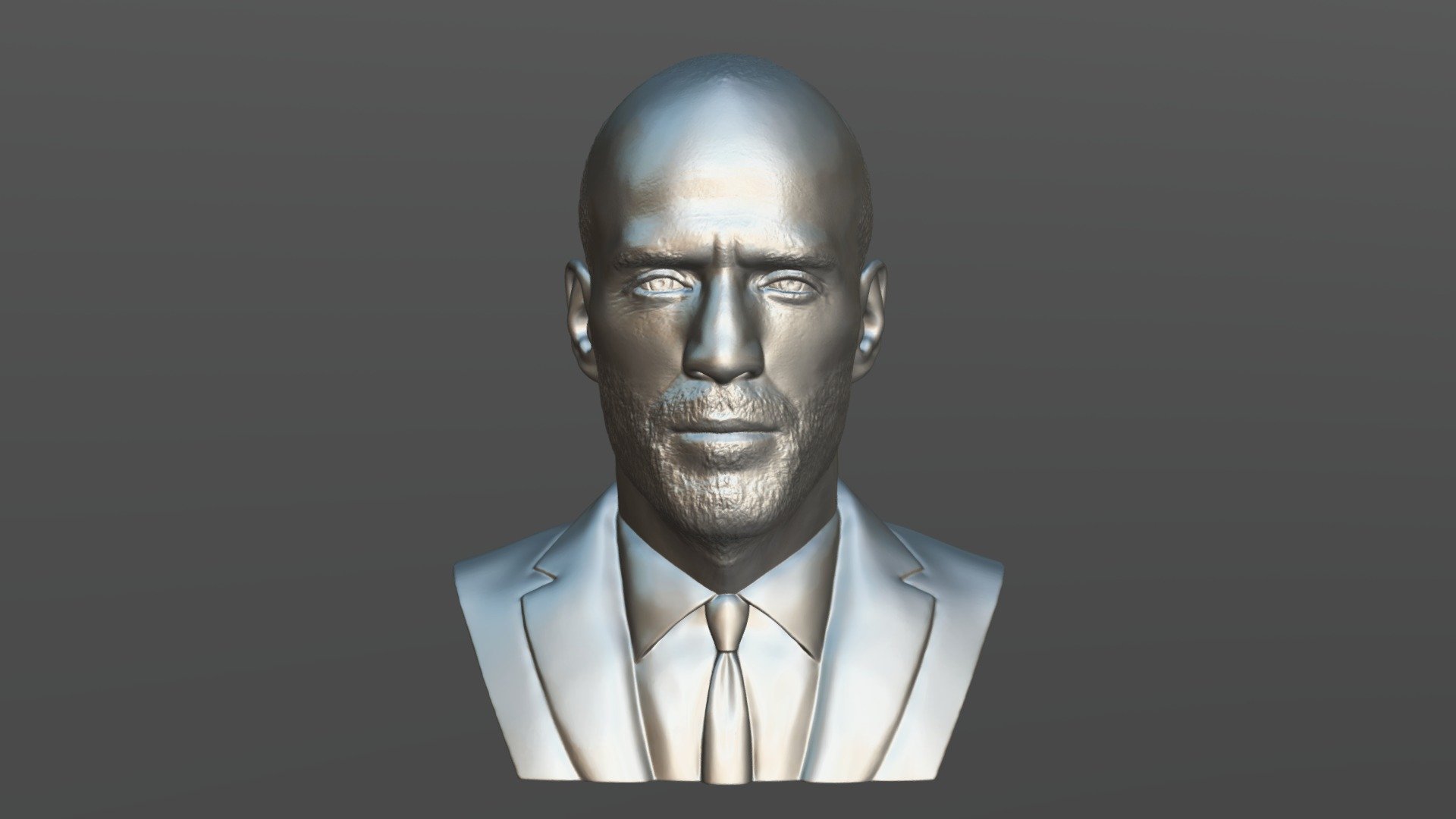 Jason Statham bust for 3D printing