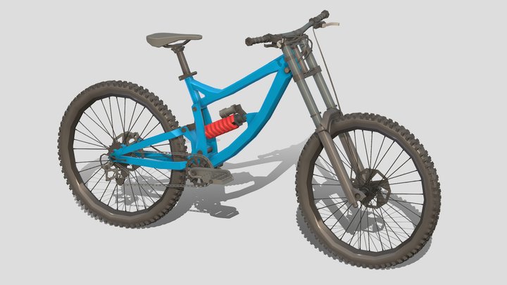 Low- Poly Bicycle # 8 3D Model