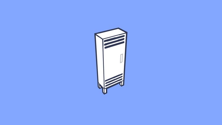 FPE / School Locker 3D Model