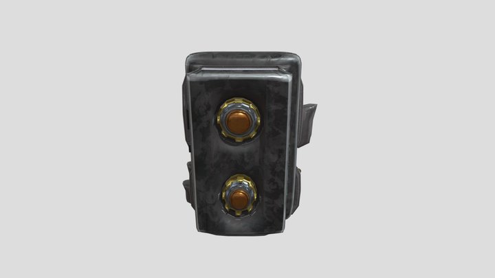 Sci-Fi Basic Backpack 3D Model