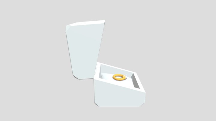 Ring With Box 3D Model