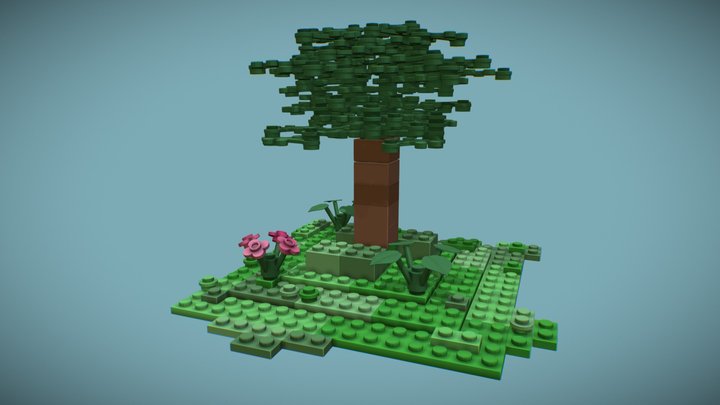 Lego Tree 3D Model