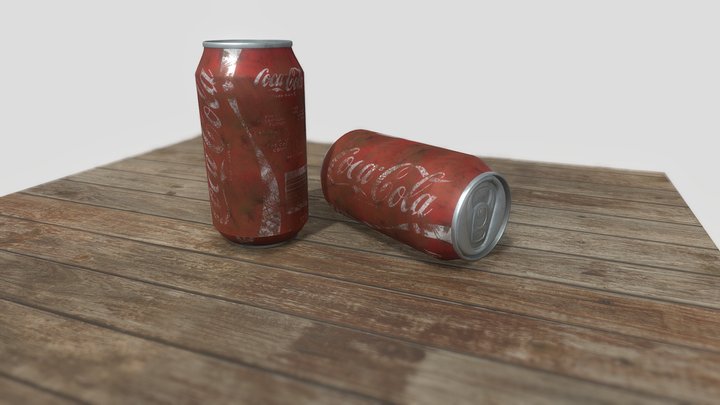 Dusty Soda Can 3D Model