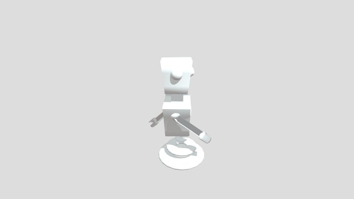 Robot Walking Animation 3D Model