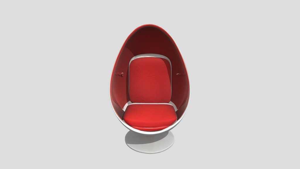 Crimson_ Egg Chair