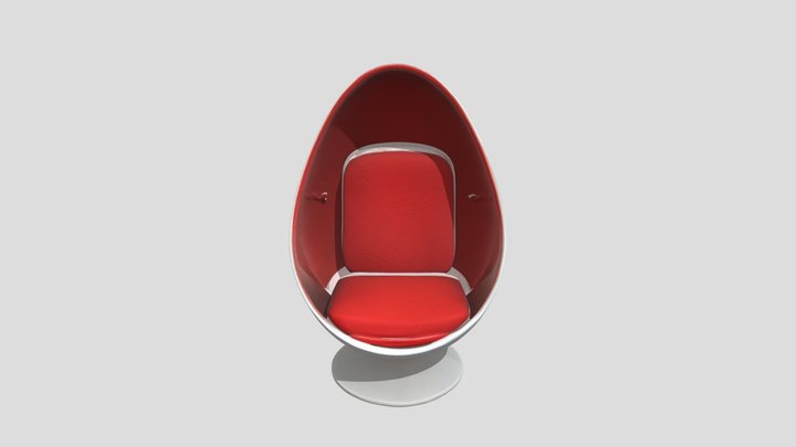 Crimson_ Egg Chair