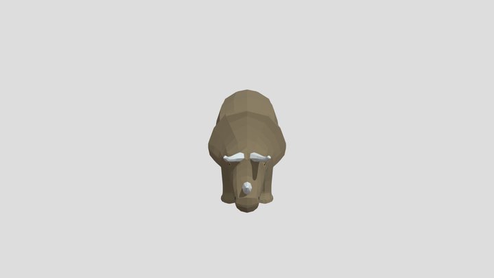 Low Poly Triceratops – Free 3D Model STL