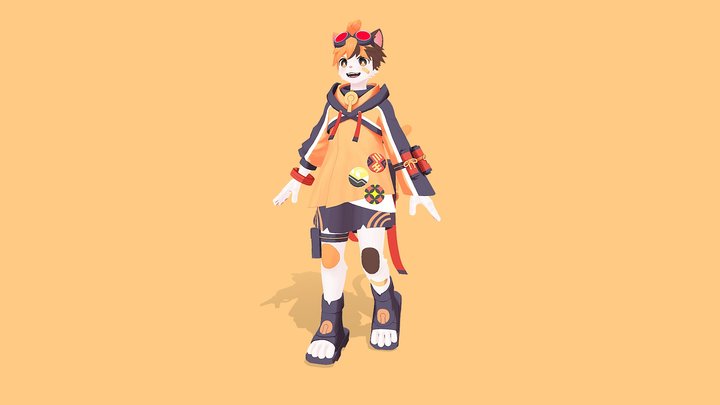 Mikemaru (VRChat Avatar) 3D Model