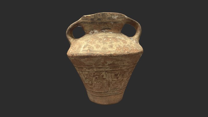 Low Poly Photogrammetry Chimu-style Jug 3D Model