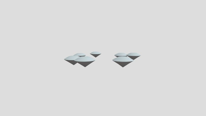 Chaos Emeralds Untextured 3D Model