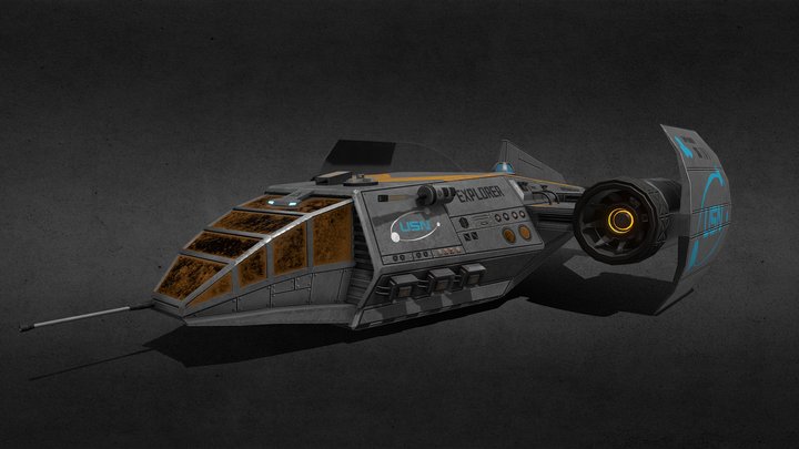 Spaceship USN 3D Model