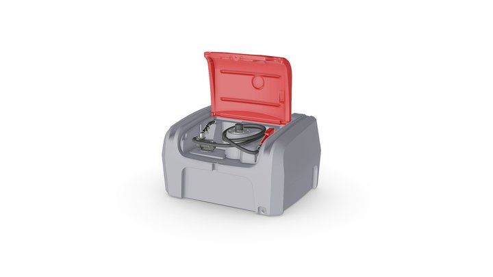 DMPQ400E opened lid without secondary container 3D Model