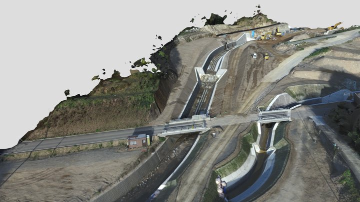 白木谷川砂防渓流保全工工事（5工区）＿03 3D Model